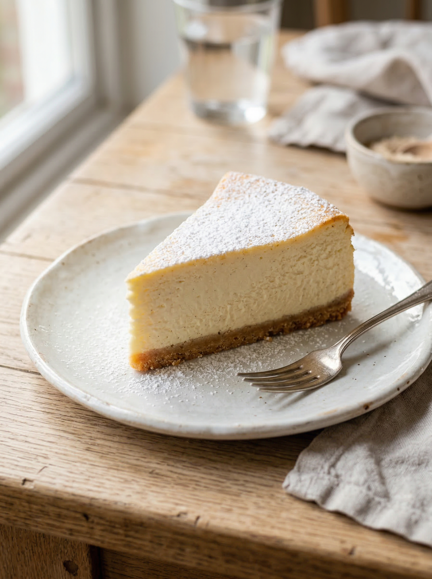 Classic vanilla cheesecake